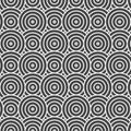 Repeat White Vector Curly Background Pattern. Continuous Retro Graphic Curved Swatch Texture. Repetitive Linear Wavy Deco