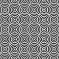 Repeat White Vector Curly Background Pattern. Continuous Retro Graphic Curved Swatch Texture. Repetitive Linear Wavy Deco