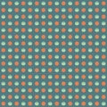 Repeatable circles, dots pattern. Colorful / multicolor texture