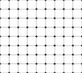 Repeatable monochrome grid, mesh with crosses at intersections. Royalty Free Stock Photo