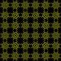 Repeatable pattern - Mandela in yellows and greens on black - seamless-multiple