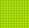 Repeatable pattern w/ interlocking circles, rings. Regular monochrome seamless geometric pattern. Royalty Free Stock Photo