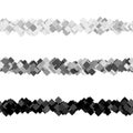 Repeatable random square pattern page separator line design set Royalty Free Stock Photo