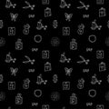 Repeatable seamless pattern and texture. Sale icons. Best special offer symbols. Black friday sign. Vector lines on white