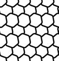 Repeatable seamless pattern with tilted, overlapping hexagons. G