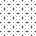 Repeated background pattern black and white Royalty Free Stock Photo