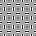 Repeated background pattern black and white Royalty Free Stock Photo