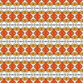 Repeated diamonds and lines background. African style ethnic wallpaper. Seamless pattern with rhombuses ornament.