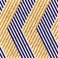 3409 Repeated orange and blue pattern, modern stylish image. Royalty Free Stock Photo