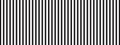 Repeated vertical black parallel straight lines isolated on white background. Simple striped print. Prison bar texture Royalty Free Stock Photo