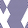 Repeated white and blue pattern, modern stylish image.