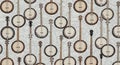 Repeating Banjo Musical Instrument Pattern Background Royalty Free Stock Photo