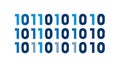 Repeating Binary Code Pattern Digital Data Background, vector design Generative AI Royalty Free Stock Photo
