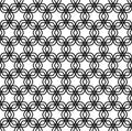 Repeating black and white grid pattern