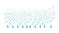 Repeating Blue Raindrop Pattern: Seamless Water Element Vector, vector design Generative AI Royalty Free Stock Photo