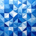 Repeating Blue and White Geometric Faceted Tile Pattern image photo Royalty Free Stock Photo