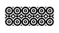 Repeating circular pattern, symbolizing unity and geometric design. vector design Generative AI Royalty Free Stock Photo