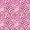 Repeating diagonal square pattern - vector mosaic background graphic Royalty Free Stock Photo