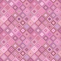 Repeating diagonal square pattern - vector mosaic background graphic Royalty Free Stock Photo