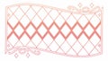Repeating Diamond Lattice Pattern Vector, Abstract Geometric Design, vector design Generative AI Royalty Free Stock Photo