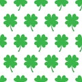 Repeating four leaf clover pattern