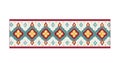 Repeating Geometric Diamond Border. Traditional Decorative Pattern. vector design Generative AI Royalty Free Stock Photo