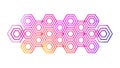Repeating Geometric Honeycomb Hexagon Pattern Abstract Interlocking Structure, vector design Generative AI Royalty Free Stock Photo