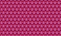 Repeating geometric pattern featuring interlocking shapes, primarily Xs, in varying shades of pink and red. Royalty Free Stock Photo