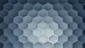 Geometric Hexagonal Pattern with Gradient Blue and Gray Tones abstract background Royalty Free Stock Photo