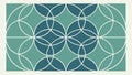 Repeating geometric pattern of overlapping circular nets vector design Generative AI Royalty Free Stock Photo