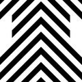 Repeating geometric tiles. Striped Diagonal hexagonal zigzag. Monochrome geometric background. Contemporary graphic design.