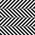 Repeating geometric tiles. Striped hexagonal zigzag. Monochrome geometric background. Contemporary graphic design.