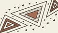 Repeating Geometric Triangle Design, Abstract Background Element, vector design Generative AI Royalty Free Stock Photo