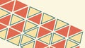 Repeating geometric triangle pattern, modern abstract background, vector design Generative AI Royalty Free Stock Photo