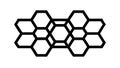 Repeating Hexagon Honeycomb Pattern for Structural Designs, vector design Generative AI Royalty Free Stock Photo