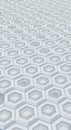 Repeating Hexagonal Pattern Receding Perspective (Generated With AI) Royalty Free Stock Photo