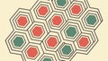 Repeating hexagonal pattern, symbolizing structure and efficiency, vector design Generative AI Royalty Free Stock Photo