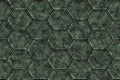 Repeating hexagonal sidewalk coverage background