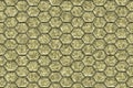 Repeating hexagonal sidewalk coverage background