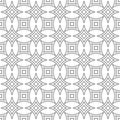 Repeating monochromatic curved star pattern