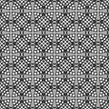 Repeating monochrome curved line pattern