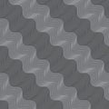 Repeating ornament diagonal light and dark gray wavy Royalty Free Stock Photo