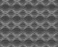 Repeating ornament horizontal wavy lines on gray Royalty Free Stock Photo