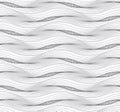 Repeating ornament of many horizontal wavy lines with overlapping Royalty Free Stock Photo