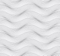 Repeating ornament of many horizontal wavy lines with ripples Royalty Free Stock Photo