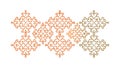 Repeating Ornamental Geometric Floral Pattern, vector design Generative AI Royalty Free Stock Photo