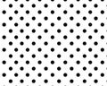 Seamless Black and White Polka Dot. Royalty Free Stock Photo
