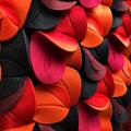 Repeating Pattern of Colorful Geometric Felt Pieces