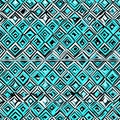 A repeating pattern of diamonds in shades of blue and green1, Generative AI Royalty Free Stock Photo