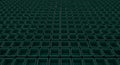 Repeating Pattern of Empty Green Square Containers Royalty Free Stock Photo